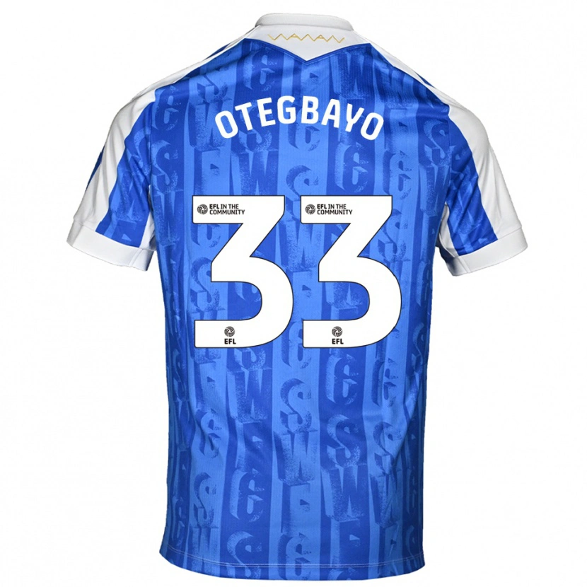 Danxen Kinderen Gabriel Otegbayo #33 Blauw Wit Thuisshirt Thuistenue 2025/26 T-Shirt België