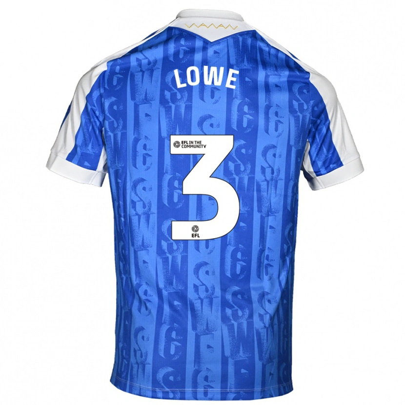 Danxen Kinderen Max Lowe #3 Blauw Wit Thuisshirt Thuistenue 2025/26 T-Shirt België