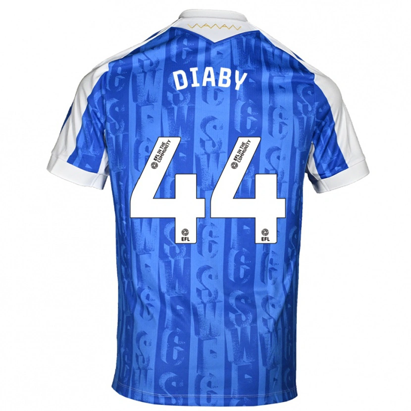 Danxen Kinderen Momo Diaby #44 Blauw Wit Thuisshirt Thuistenue 2025/26 T-Shirt België