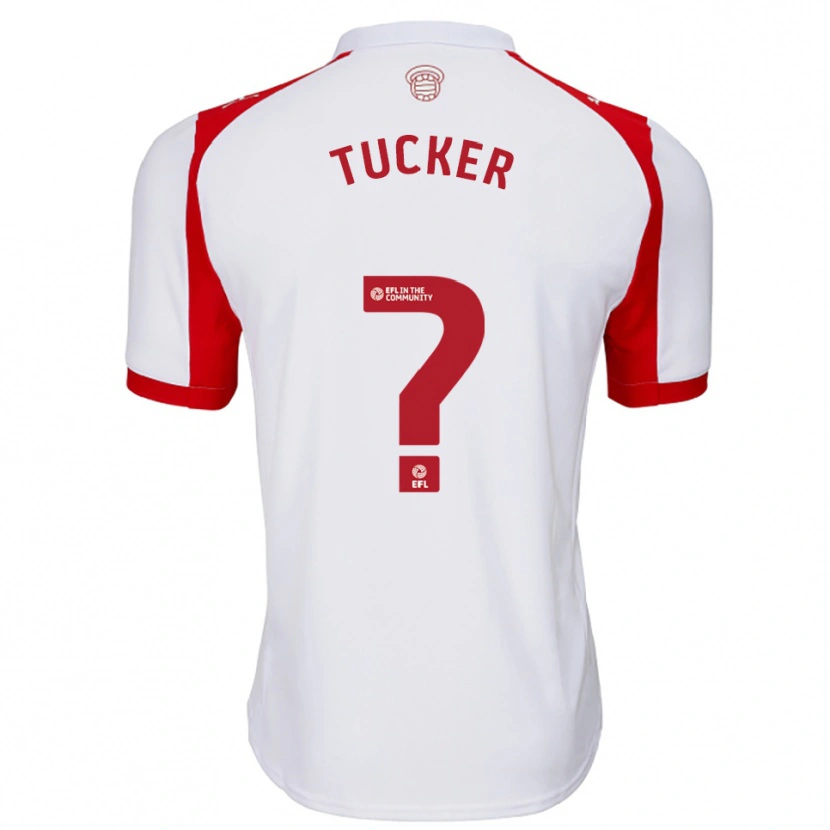 Danxen Kinderen Ruby Tucker #0 Wit Rood Thuisshirt Thuistenue 2025/26 T-Shirt België