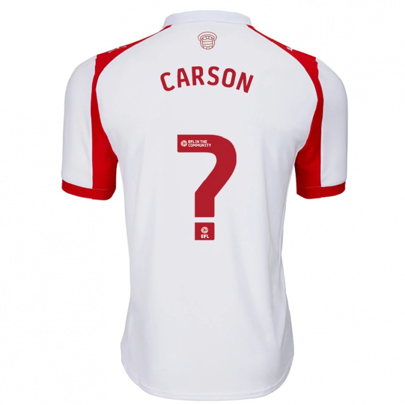 Danxen Kinderen Matty Carson #0 Wit Rood Thuisshirt Thuistenue 2025/26 T-Shirt België