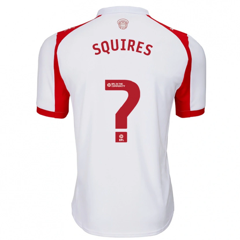 Danxen Kinderen Joshua Squires #0 Wit Rood Thuisshirt Thuistenue 2025/26 T-Shirt België
