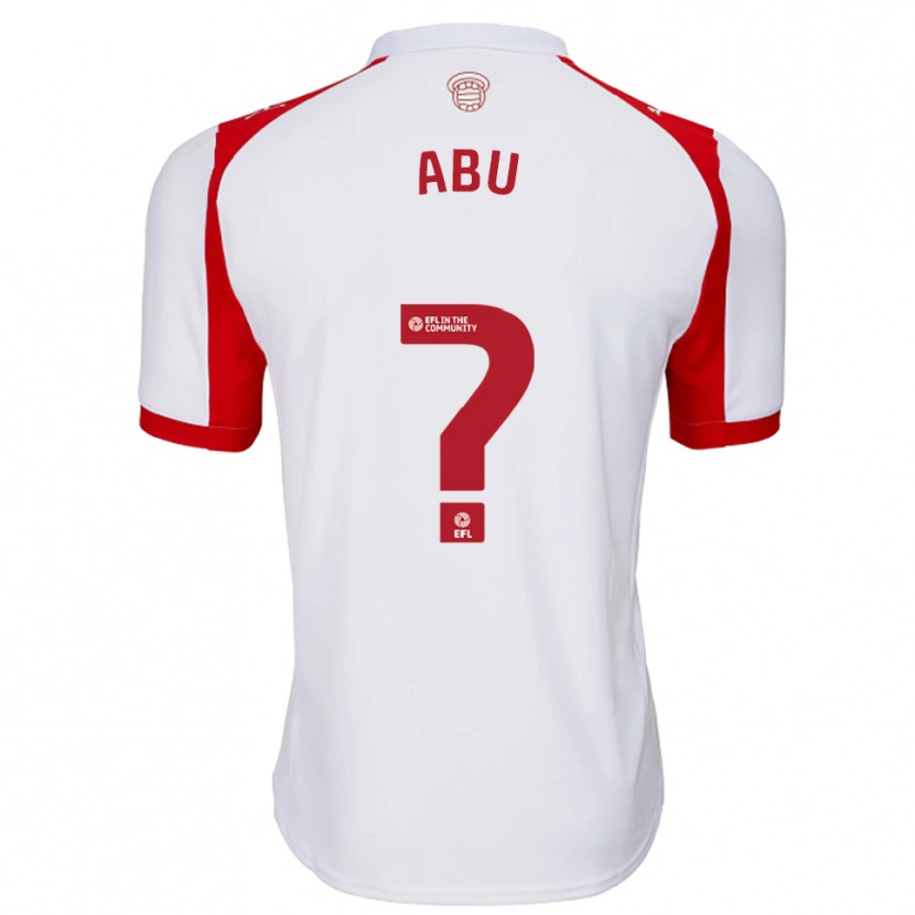 Danxen Kinderen Derrick Abu #0 Wit Rood Thuisshirt Thuistenue 2025/26 T-Shirt België
