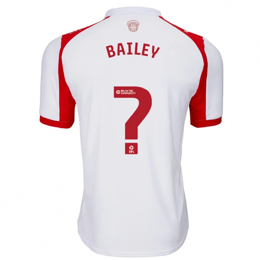 Danxen Kinderen Isaac Bailey #0 Wit Rood Thuisshirt Thuistenue 2025/26 T-Shirt België