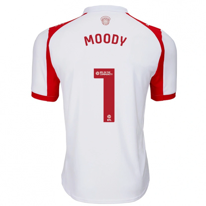 Danxen Kinderen Dylan Moody #1 Wit Rood Thuisshirt Thuistenue 2025/26 T-Shirt België