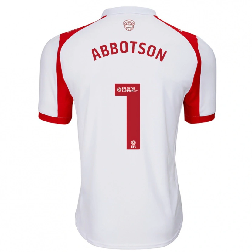Danxen Kinderen Oscar Abbotson #1 Wit Rood Thuisshirt Thuistenue 2025/26 T-Shirt België