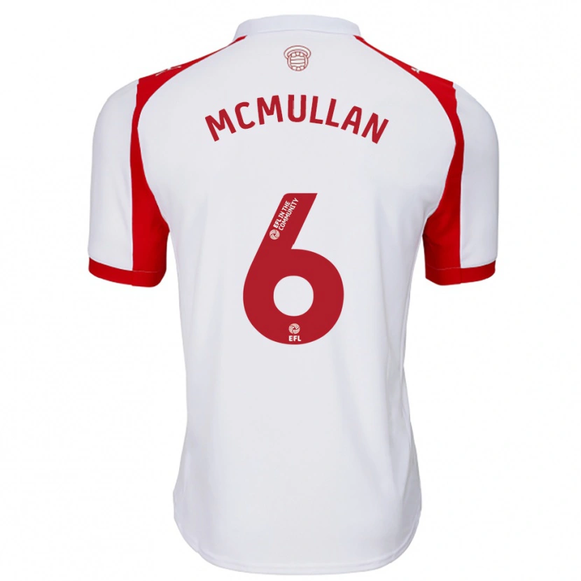 Danxen Kinderen Korban Mcmullan #6 Wit Rood Thuisshirt Thuistenue 2025/26 T-Shirt België