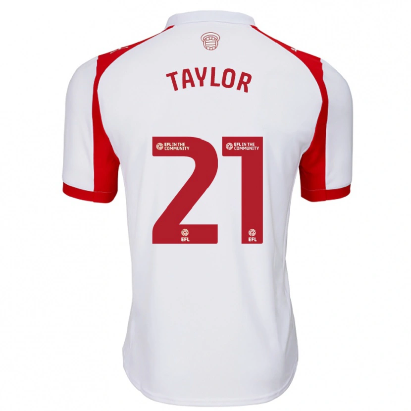 Danxen Kinderen Charlie Taylor #21 Wit Rood Thuisshirt Thuistenue 2025/26 T-Shirt België