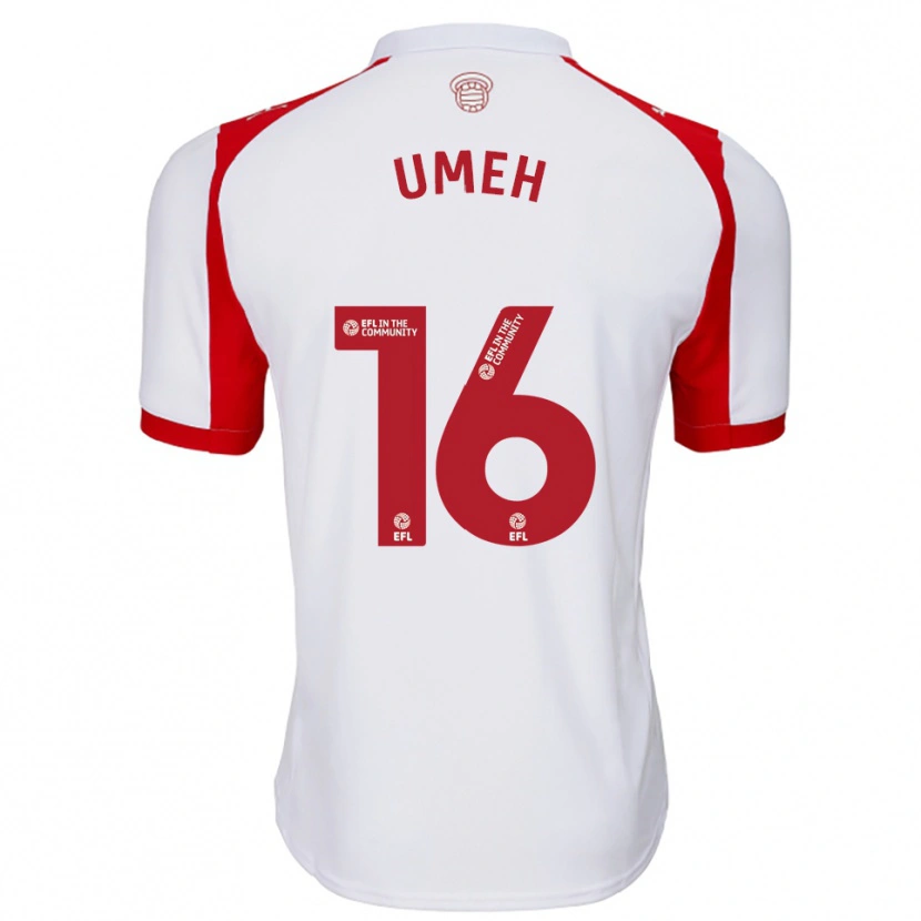 Danxen Kinderen Leo Umeh #16 Wit Rood Thuisshirt Thuistenue 2025/26 T-Shirt België