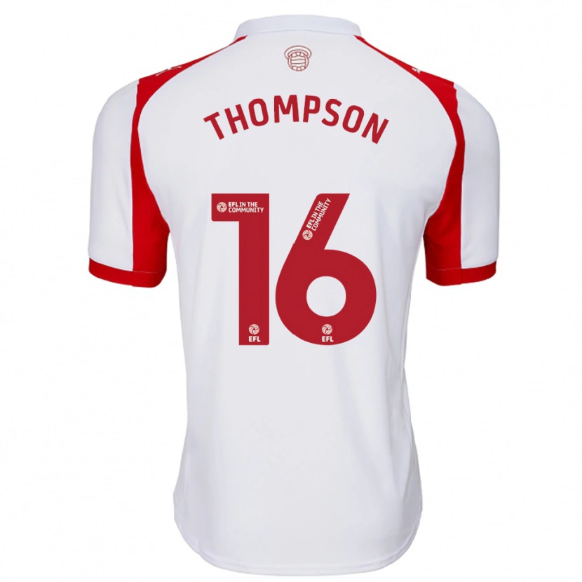 Danxen Kinderen Emma Thompson #16 Wit Rood Thuisshirt Thuistenue 2025/26 T-Shirt België
