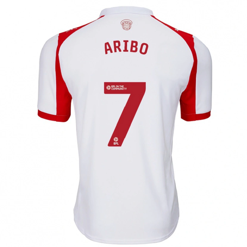 Danxen Kinderen Joe Aribo #7 Wit Rood Thuisshirt Thuistenue 2025/26 T-Shirt België