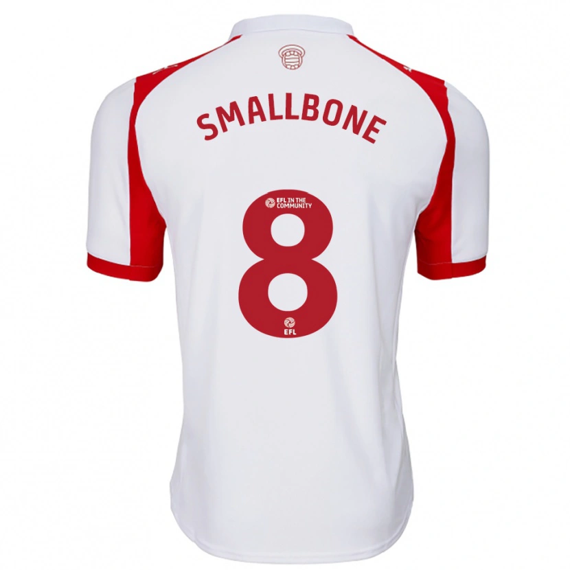 Danxen Kinderen Will Smallbone #8 Wit Rood Thuisshirt Thuistenue 2025/26 T-Shirt België