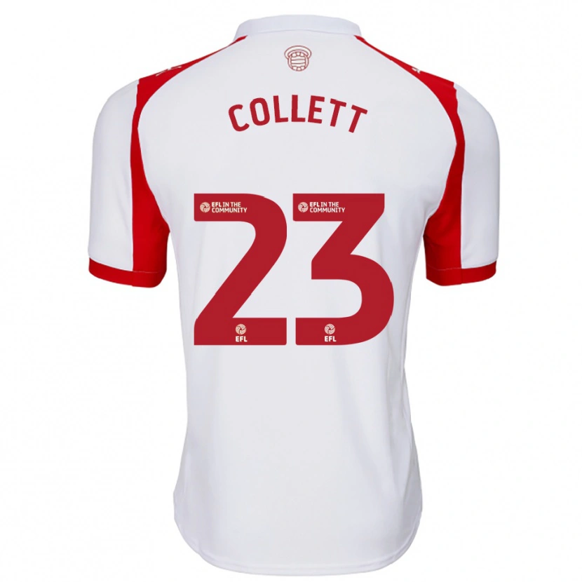 Danxen Kinderen Megan Collett #23 Wit Rood Thuisshirt Thuistenue 2025/26 T-Shirt België