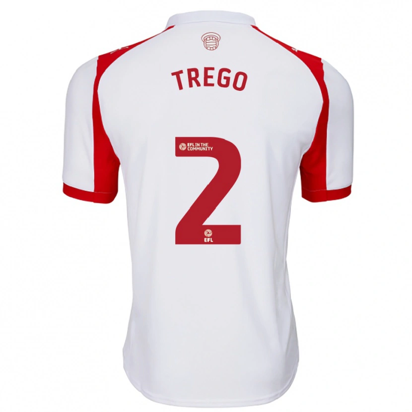 Danxen Kinderen Dexter Trego #2 Wit Rood Thuisshirt Thuistenue 2025/26 T-Shirt België