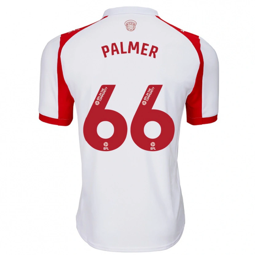 Danxen Kinderen Aimee Palmer #66 Wit Rood Thuisshirt Thuistenue 2025/26 T-Shirt België
