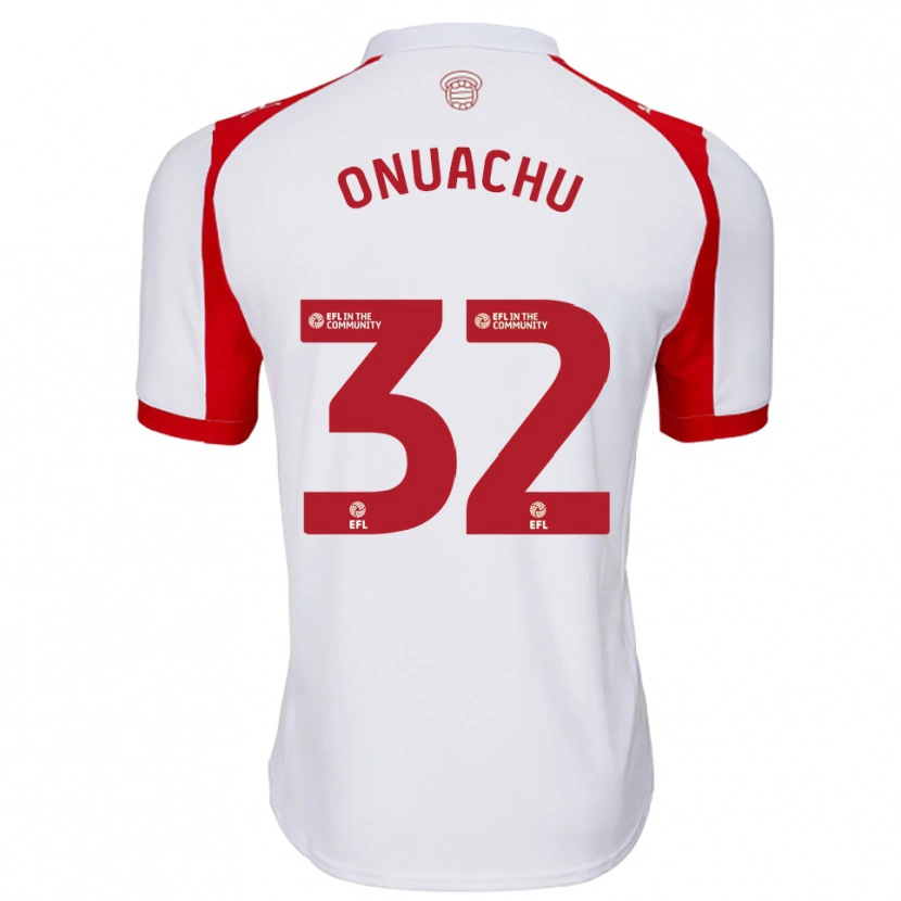 Danxen Kinderen Paul Onuachu #32 Wit Rood Thuisshirt Thuistenue 2025/26 T-Shirt België