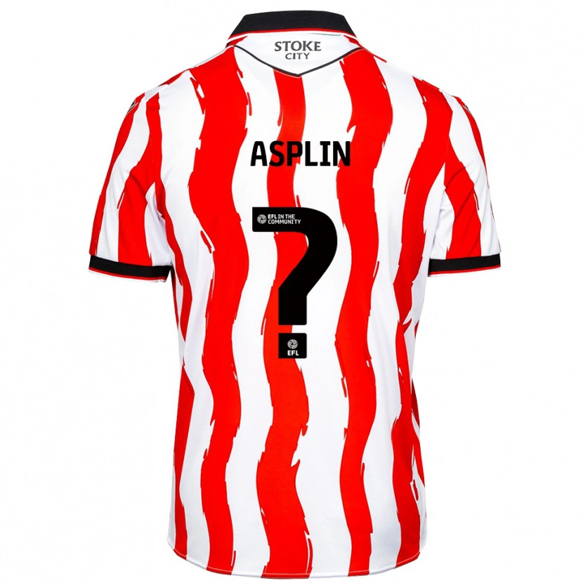 Danxen Kinderen Max Asplin #0 Wit Rood Thuisshirt Thuistenue 2025/26 T-Shirt België