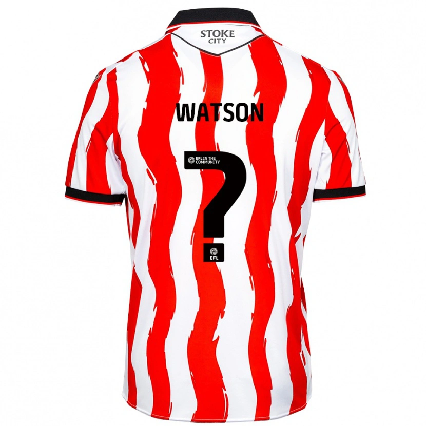 Danxen Kinderen Adam Watson #0 Wit Rood Thuisshirt Thuistenue 2025/26 T-Shirt België