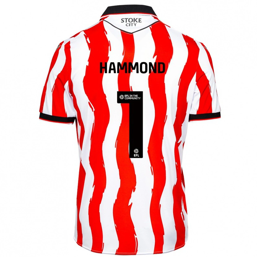Danxen Kinderen Alek Hammond #1 Wit Rood Thuisshirt Thuistenue 2025/26 T-Shirt België