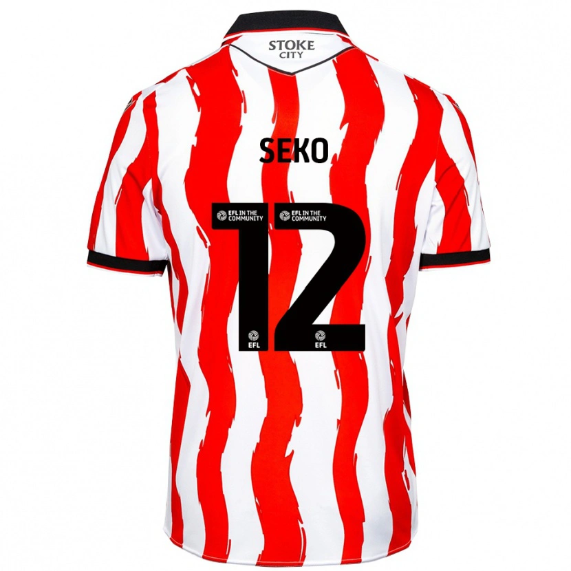 Danxen Kinderen Tatsuki Seko #12 Wit Rood Thuisshirt Thuistenue 2025/26 T-Shirt België