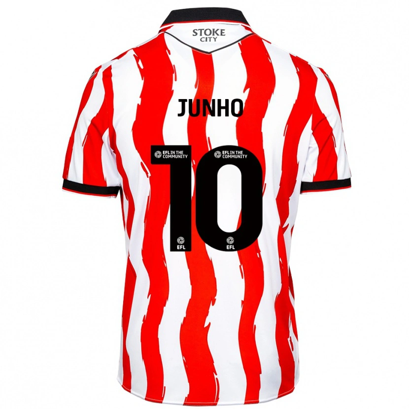 Danxen Kinderen Jun-Ho Bae #10 Wit Rood Thuisshirt Thuistenue 2025/26 T-Shirt België