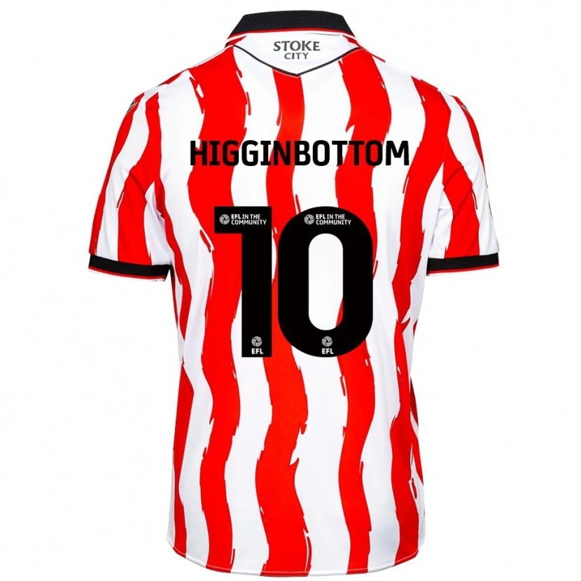 Danxen Kinderen Alice Higginbottom #10 Wit Rood Thuisshirt Thuistenue 2025/26 T-Shirt België