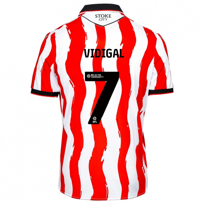 Danxen Kinderen André Vidigal #7 Wit Rood Thuisshirt Thuistenue 2025/26 T-Shirt België