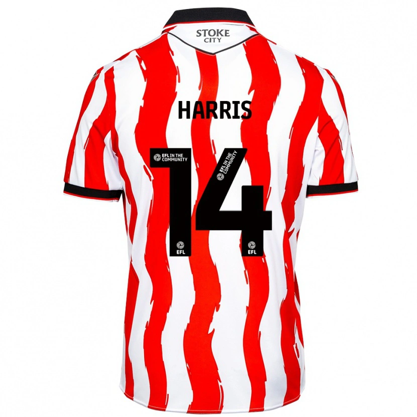 Danxen Kinderen Oscar Harris #14 Wit Rood Thuisshirt Thuistenue 2025/26 T-Shirt België