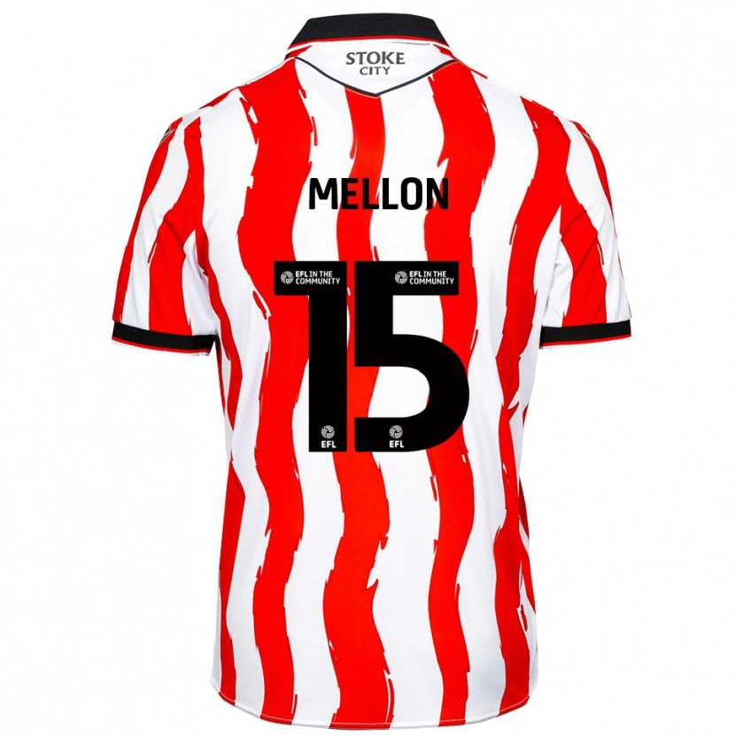 Danxen Kinderen Luke Mellon #15 Wit Rood Thuisshirt Thuistenue 2025/26 T-Shirt België