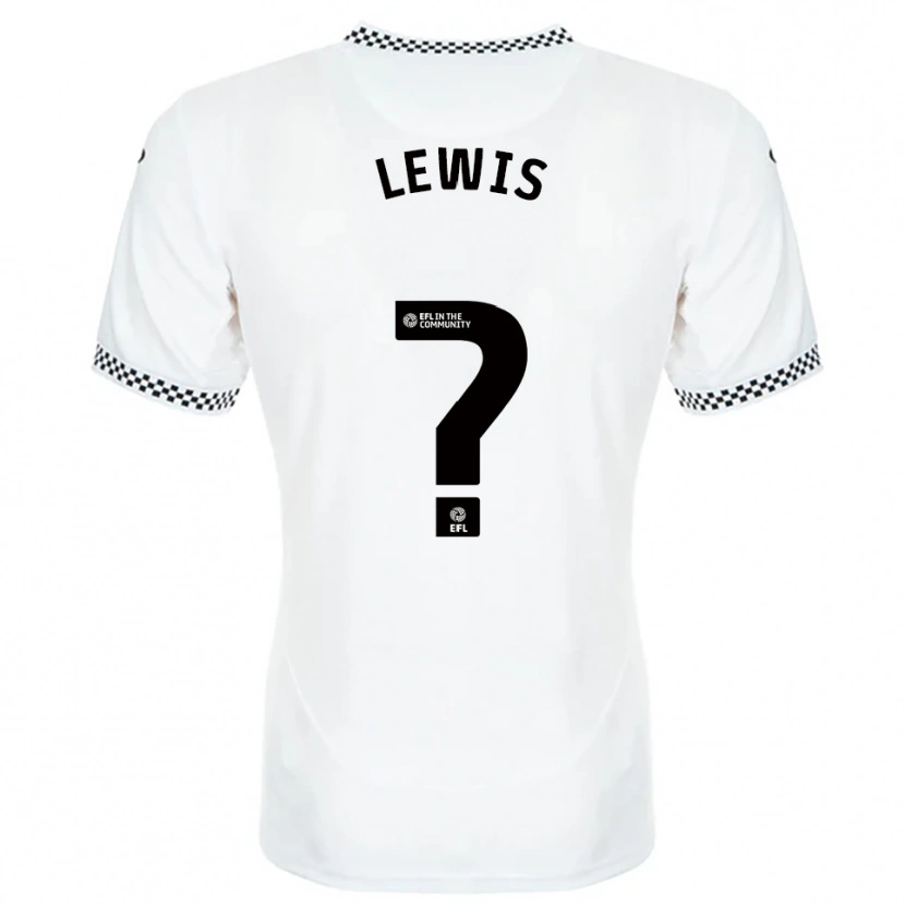 Danxen Kinderen Bobby Lewis #0 Wit Oranje Thuisshirt Thuistenue 2025/26 T-Shirt België