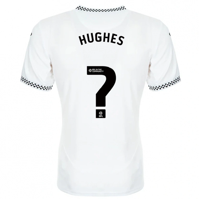 Danxen Kinderen Alffi Hughes #0 Wit Oranje Thuisshirt Thuistenue 2025/26 T-Shirt België