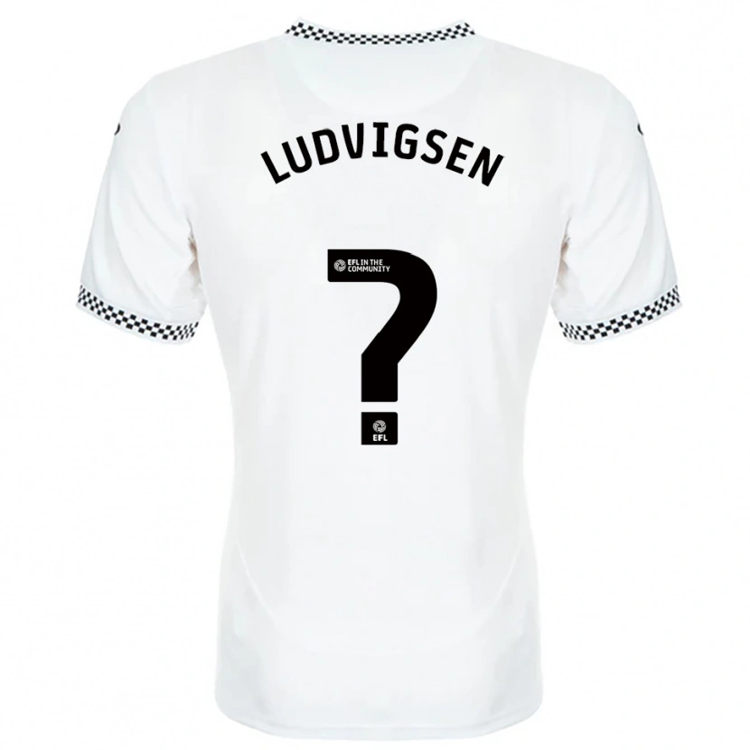 Danxen Kinderen Kai Ludvigsen #0 Wit Oranje Thuisshirt Thuistenue 2025/26 T-Shirt België