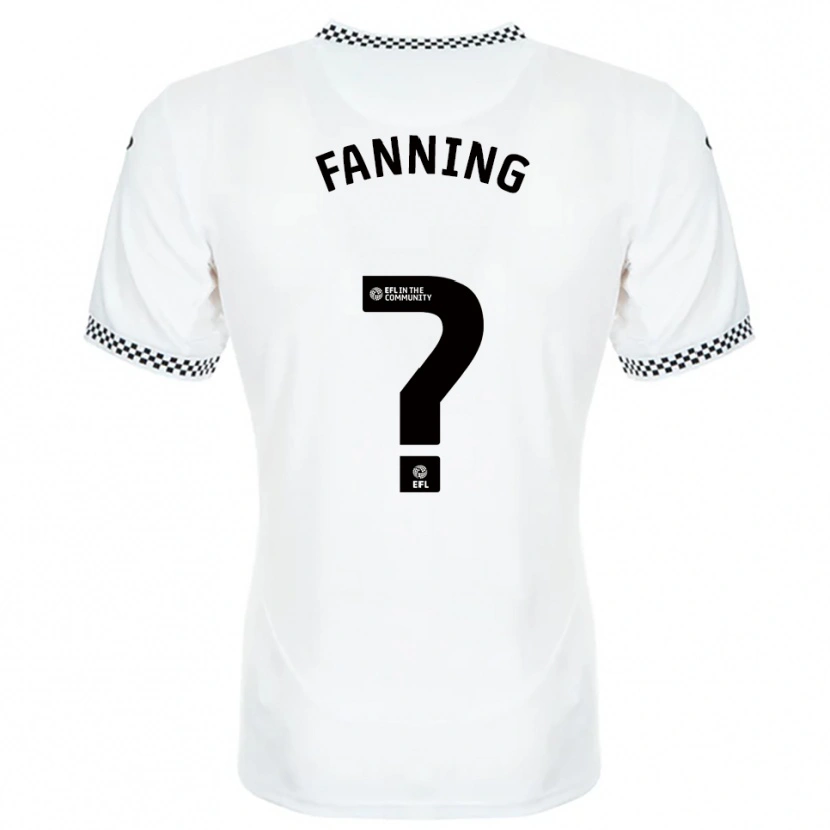 Danxen Kinderen Jack Fanning #0 Wit Oranje Thuisshirt Thuistenue 2025/26 T-Shirt België