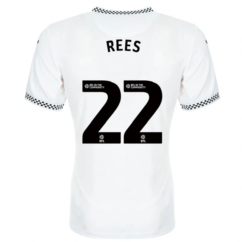 Danxen Kinderen Nia Rees #22 Wit Oranje Thuisshirt Thuistenue 2025/26 T-Shirt België
