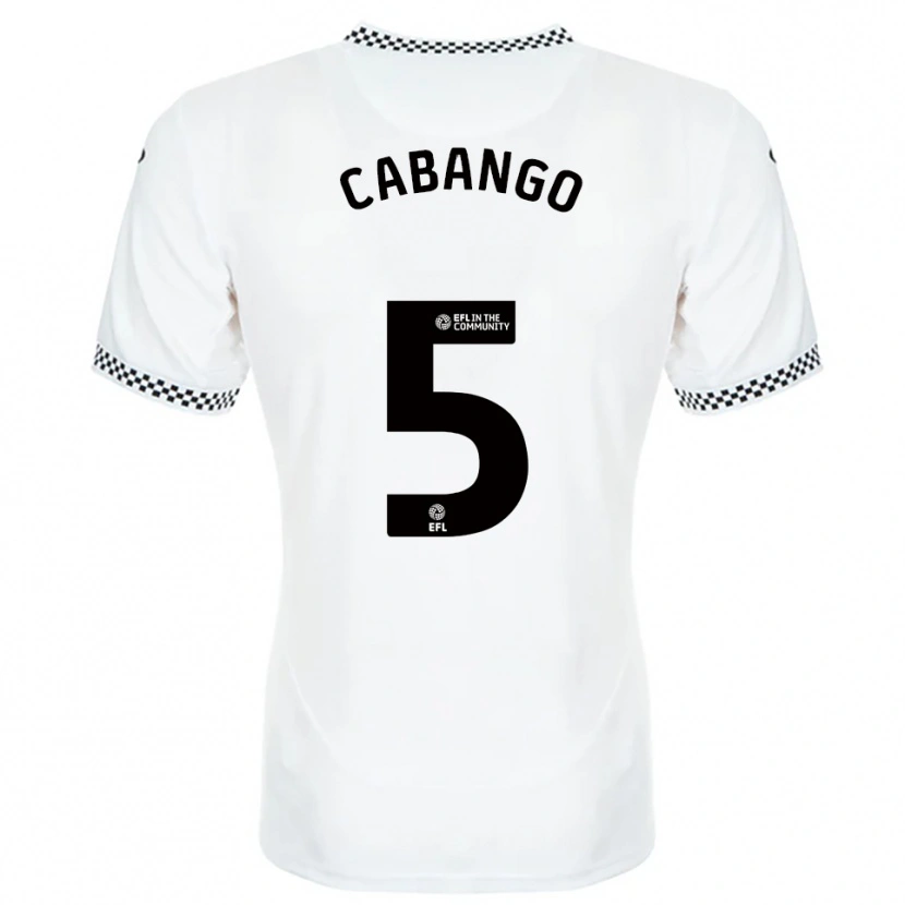 Danxen Kinderen Ben Cabango #5 Wit Oranje Thuisshirt Thuistenue 2025/26 T-Shirt België