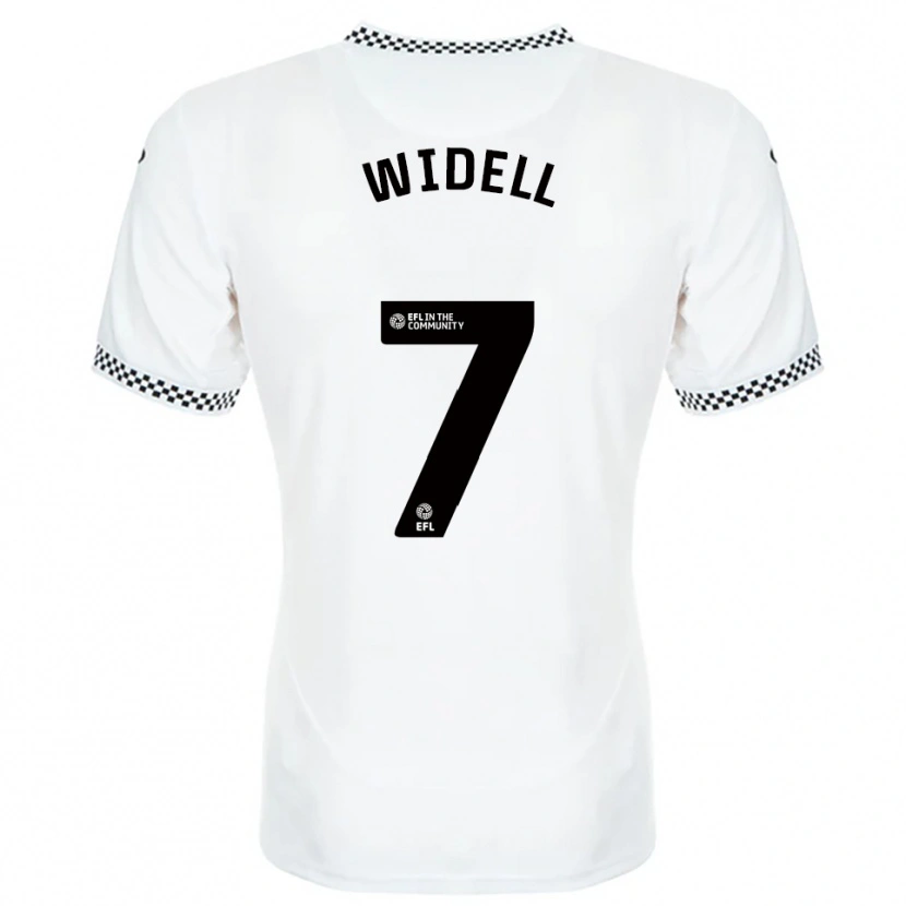 Danxen Kinderen Melker Widell #7 Wit Oranje Thuisshirt Thuistenue 2025/26 T-Shirt België