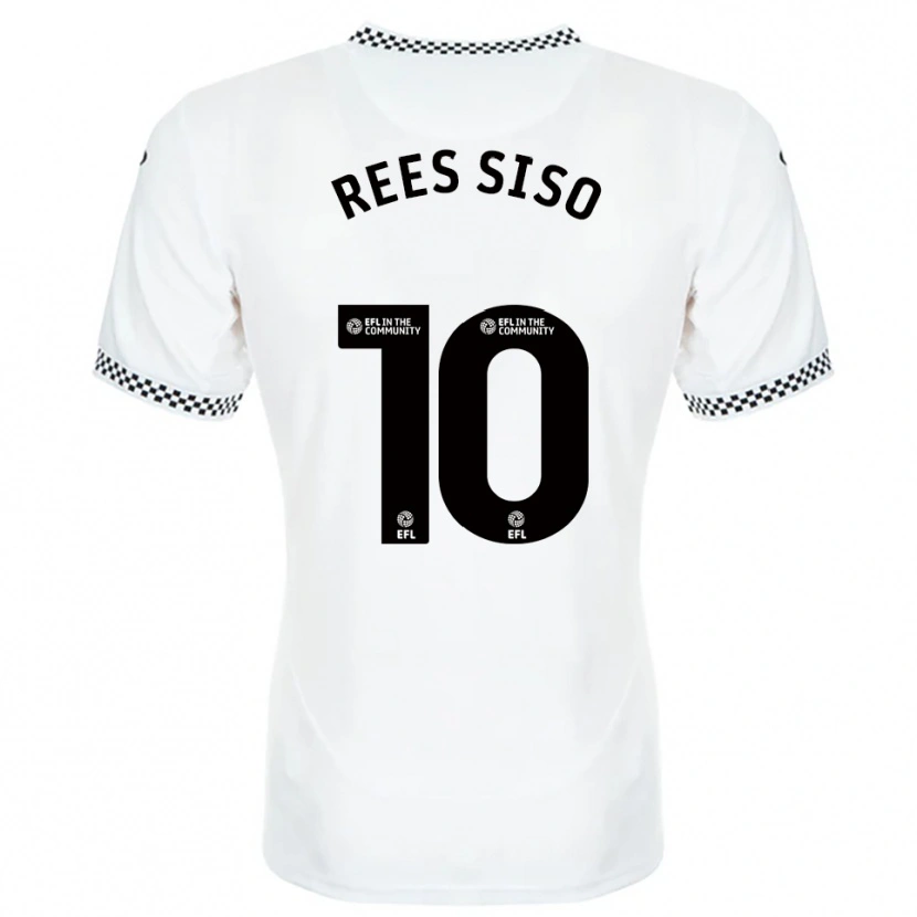 Danxen Kinderen Ramon Rees-Siso #10 Wit Oranje Thuisshirt Thuistenue 2025/26 T-Shirt België