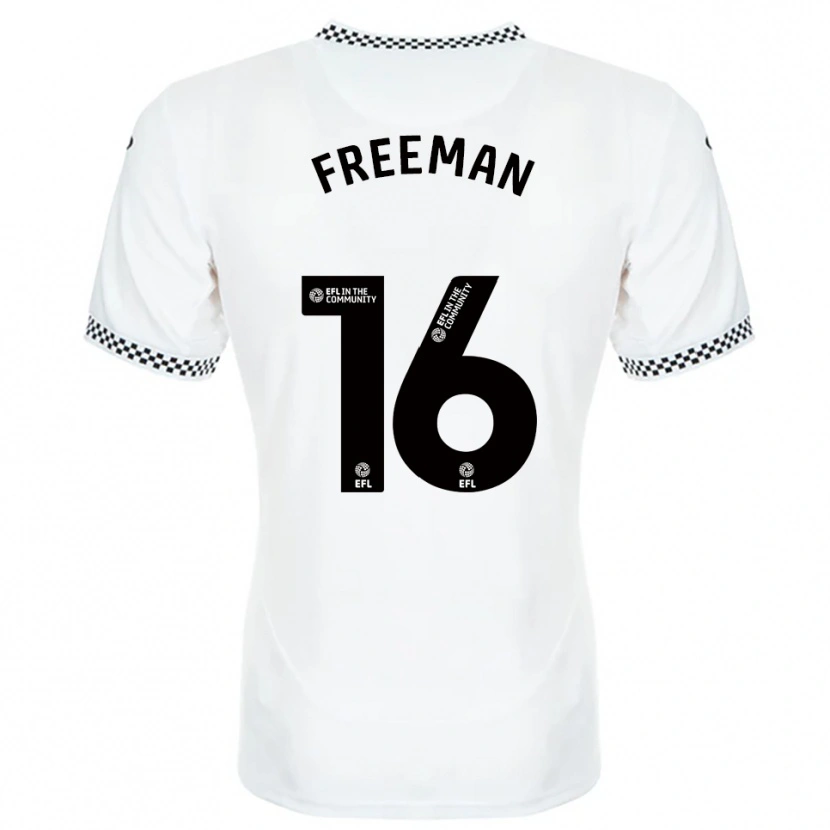 Danxen Kinderen Emily Freeman #16 Wit Oranje Thuisshirt Thuistenue 2025/26 T-Shirt België
