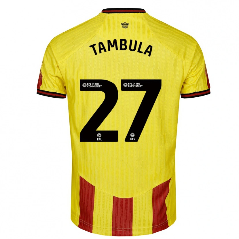 Danxen Kinderen Chloe Tambula #27 Geel Rood Thuisshirt Thuistenue 2025/26 T-Shirt België