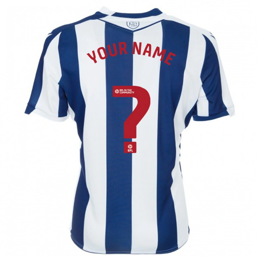 Danxen Kinderen Uw Naam #0 Marine Wit Thuisshirt Thuistenue 2025/26 T-Shirt België