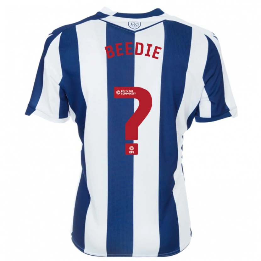 Danxen Kinderen Sam Beedie #0 Marine Wit Thuisshirt Thuistenue 2025/26 T-Shirt België