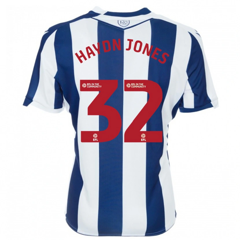 Danxen Kinderen Mackenzie Haydn Jones #32 Marine Wit Thuisshirt Thuistenue 2025/26 T-Shirt België