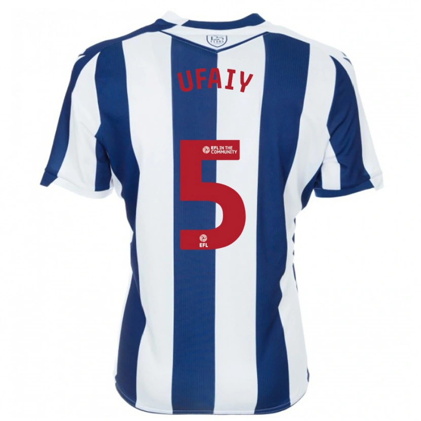Danxen Kinderen Kevin Ufaiy #5 Marine Wit Thuisshirt Thuistenue 2025/26 T-Shirt België