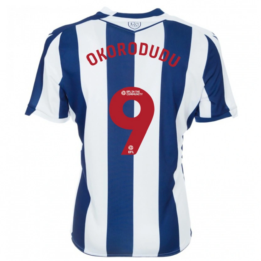 Danxen Kinderen Adam Okorodudu #9 Marine Wit Thuisshirt Thuistenue 2025/26 T-Shirt België