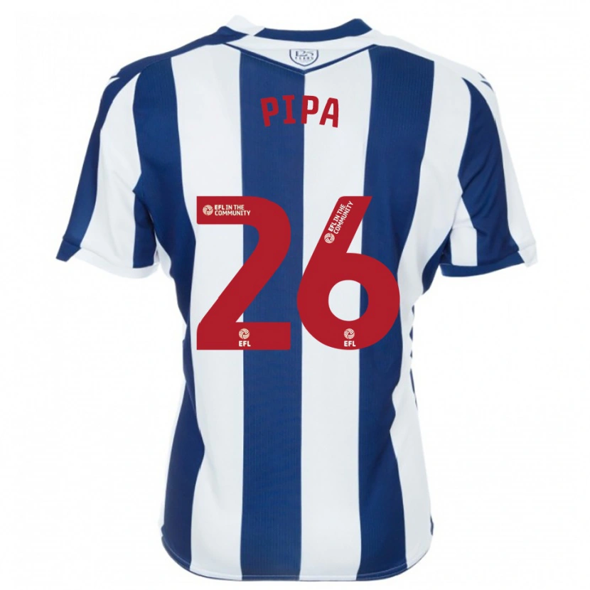 Danxen Kinderen Pipa #26 Marine Wit Thuisshirt Thuistenue 2025/26 T-Shirt België