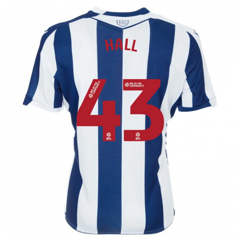 Danxen Kinderen Reece Hall #43 Marine Wit Thuisshirt Thuistenue 2025/26 T-Shirt België