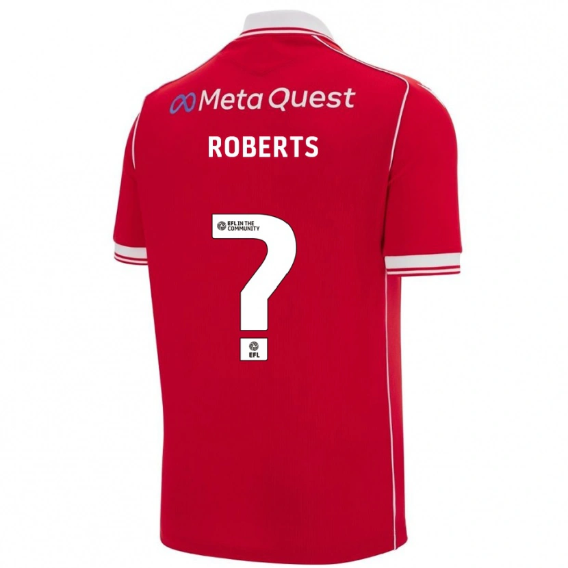 Danxen Kinderen Hari Roberts #0 Rood Wit Thuisshirt Thuistenue 2025/26 T-Shirt België
