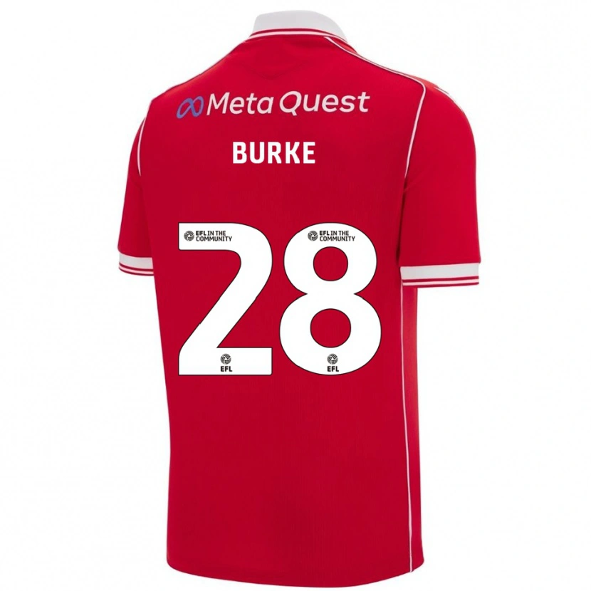 Danxen Kinderen Leah Burke #28 Rood Wit Thuisshirt Thuistenue 2025/26 T-Shirt België