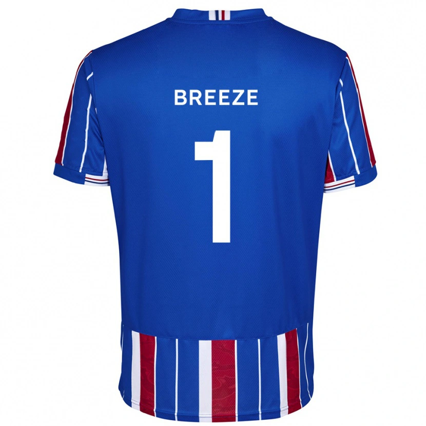 Danxen Kinderen Gabriel Breeze #1 Blauw Rood Wit Thuisshirt Thuistenue 2025/26 T-Shirt België