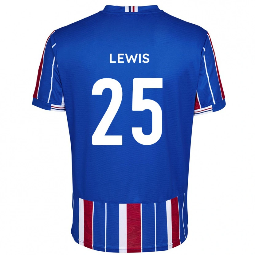 Danxen Kinderen Harry Lewis #25 Blauw Rood Wit Thuisshirt Thuistenue 2025/26 T-Shirt België